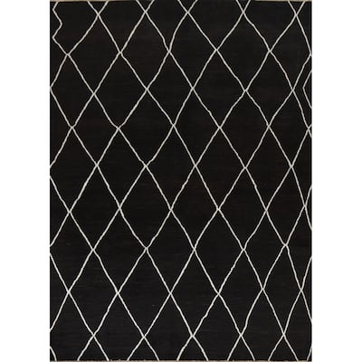 Vegetable Dye Moroccan Oriental Living Room Area Rug Wool Hand-knotted - 7'7" x 9'9"