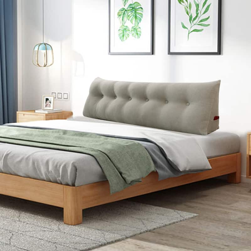 WOWMAX Large Bed Wedge Pillow Headboard Back Support Reading Cushion
