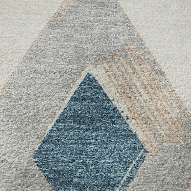 Premium Washable Super Soft Modern Diamond Mayfield Rug
