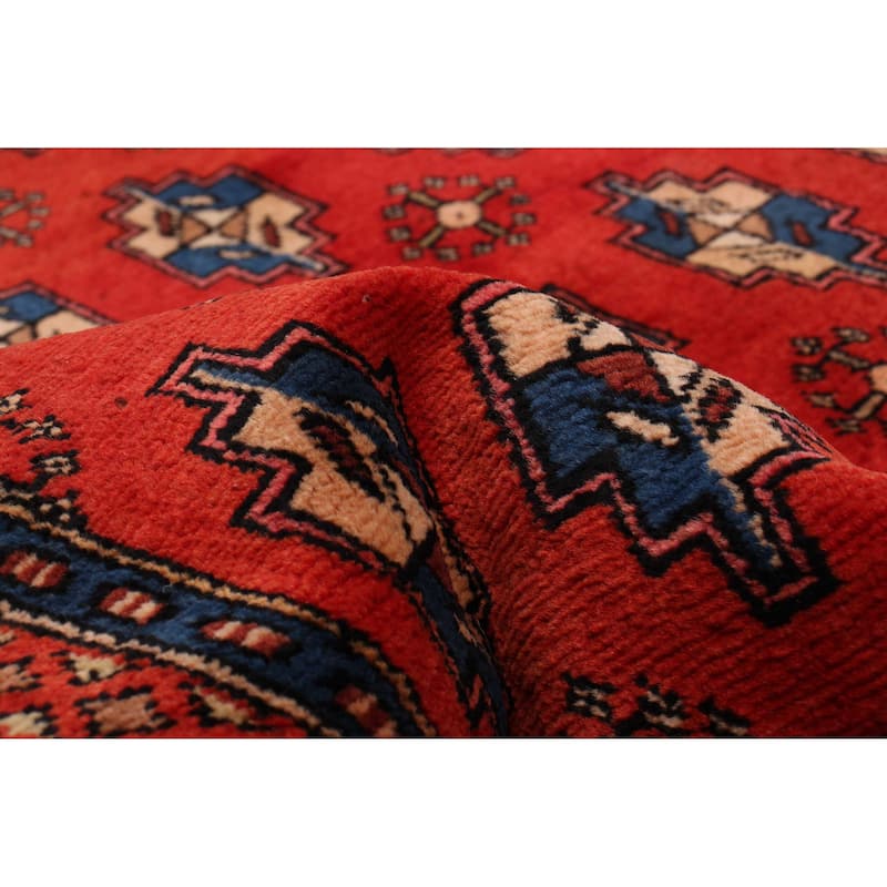 ECARPETGALLERY Hand-knotted Andelz Red Wool Rug - 3'3 x 4'10