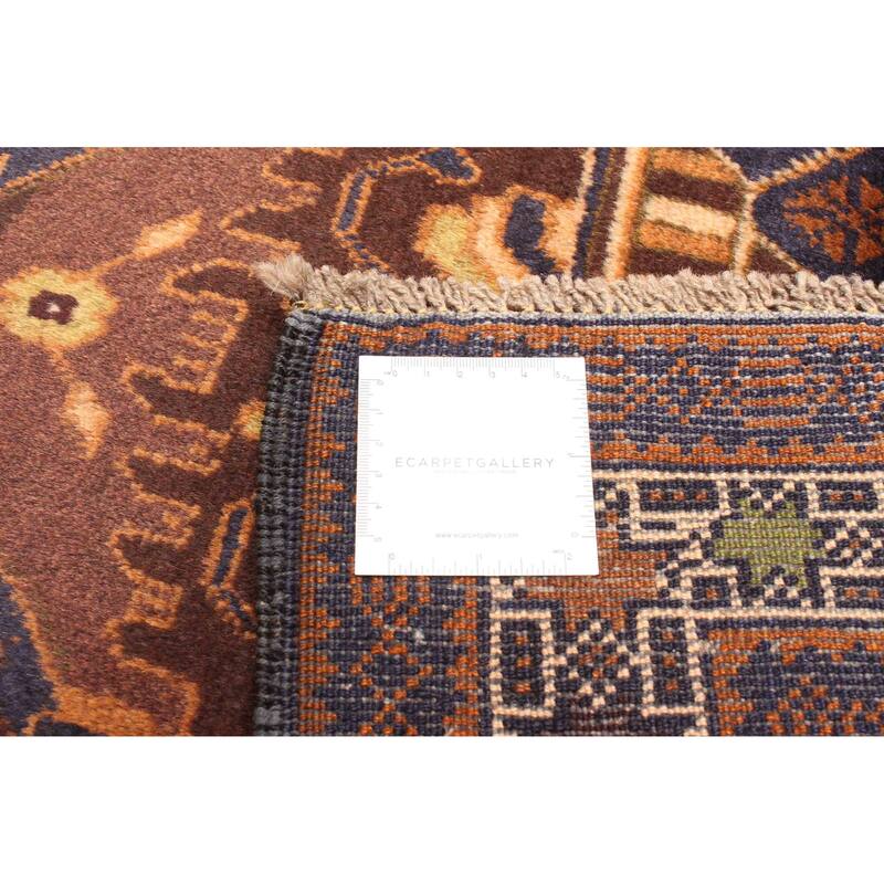 ECARPETGALLERY Hand-knotted Teimani Dark Navy Wool Rug - 3'0 x 5'3
