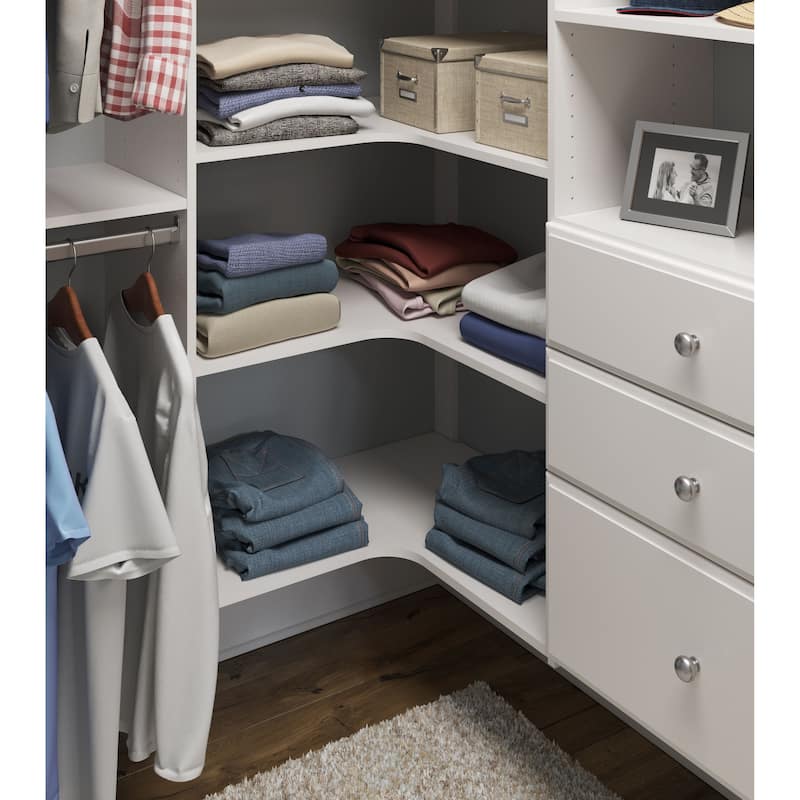 Easy Track Ultimate Corner Laminate Closet Kit
