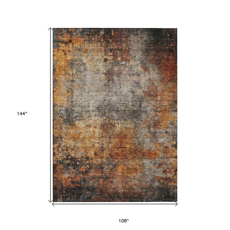 HomeRoots Abstract Transitional Rectangle Outdoor Rug