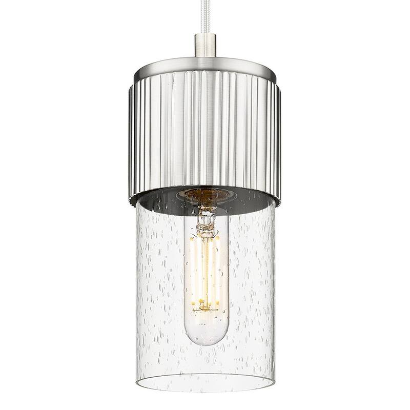 Innovations Lighting 428-1P-G428-7SDY Bolivar 7" Tall Mini Pendant - Satin Nickel