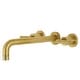 preview thumbnail 6 of 36, Manhattan 3-Hole Wall Mount Roman Tub Faucet in Brushed Brass Brushed Brass