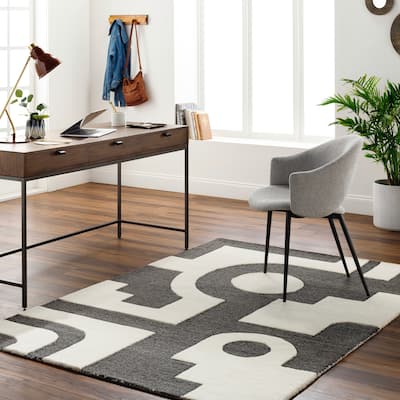 Deweyville Handmade Modern Wool Rug