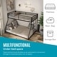 preview thumbnail 5 of 21, Furniture of America Jackson Modern Metal Twin over Full Low Profile Bunk Bed with Reversible Ladder