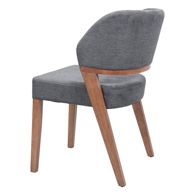 Sunobu Dining Chair Azure Gray & Walnut