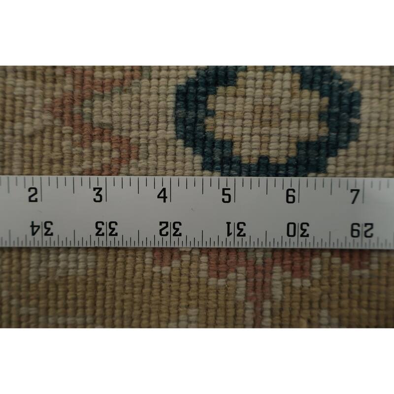 Hand Knotted Oriental 100% Wool Carpet Traditional Floral Greys & Charcoal Ziegler Area Rug - 9' 9'' X 7' 7''