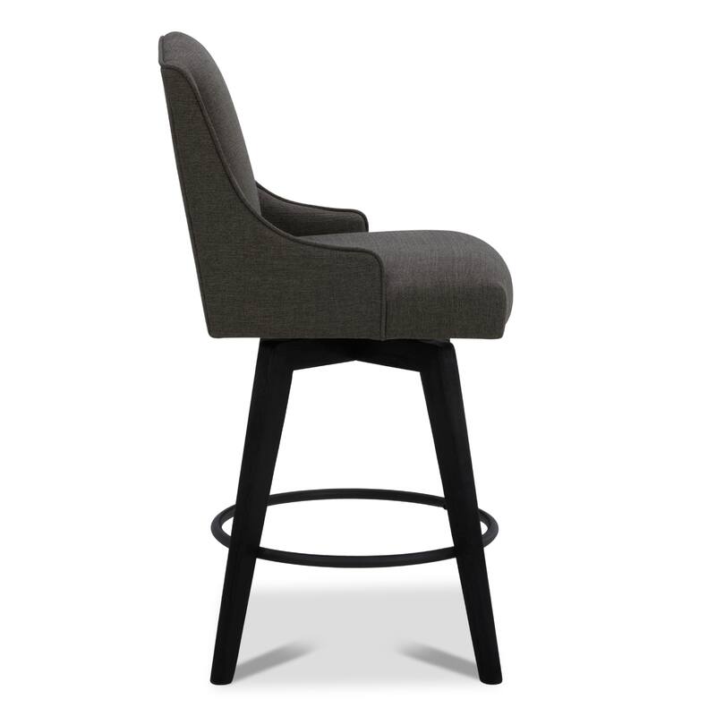 Spruce & Spring Jayden Upholstered Counter Height Swivel Barstool Set