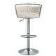 preview thumbnail 67 of 198, Modern Velvet Adjustable Swivel Bar Stools Set of 2