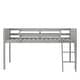 preview thumbnail 7 of 16, Full Size Wood Low Loft Bed with Ladder