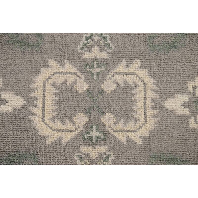 Oushak Oriental Runner Rug Hand-Knotted Wool Carpet - 2'7"x 11'8"