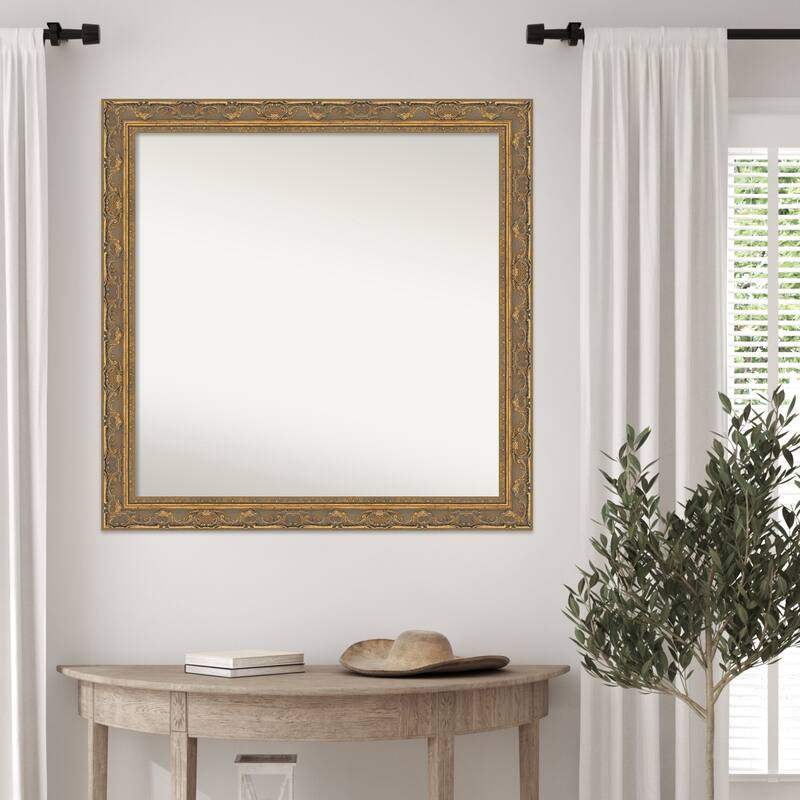 Filigree Non-Beveled Framed Wall Mirror