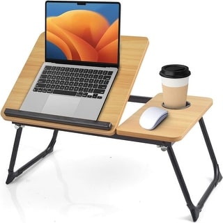 Adjustable Foldable Laptop Desk - Bed Bath & Beyond - 42856455