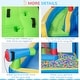 preview thumbnail 5 of 7, Outsunny 6-in-1 Inflatable Water Slide, Kids Castle Bounce House Includes Slide, Trampoline, Pool, Water Gun, Climbing Wall
