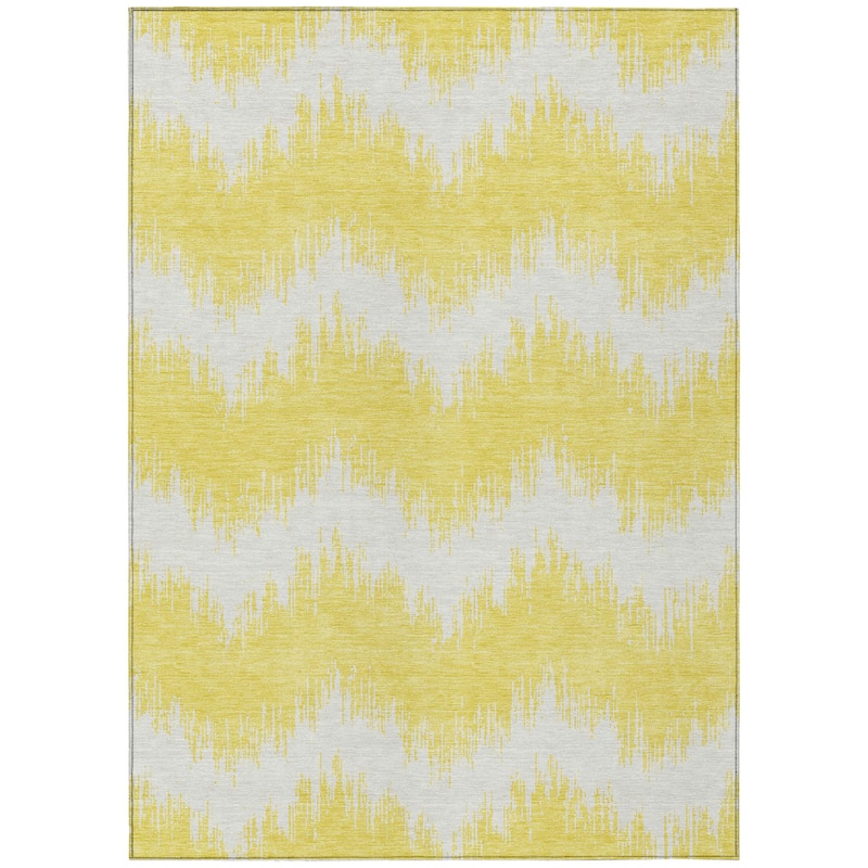 Machine Washable Indoor/ Outdoor Chantille Chevron Modern Rug