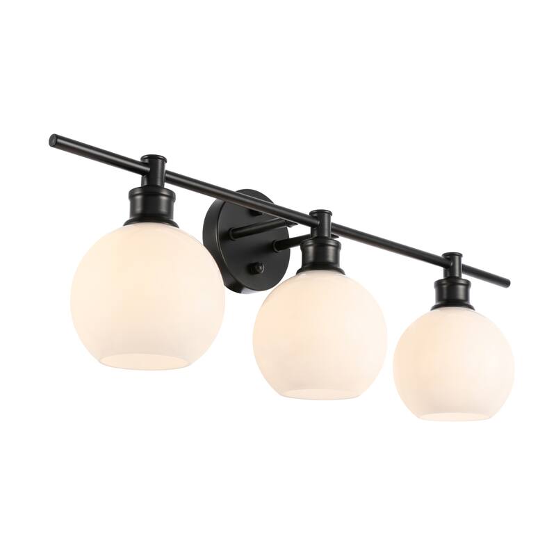 Elegant Lighting Collier 3 Light 28" Wide Bathroom Vanity Light with