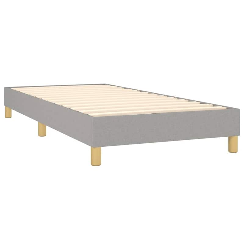vidaXL Box Spring Bed Base Platform Bed Frame with Mattress for Bedroom Fabric