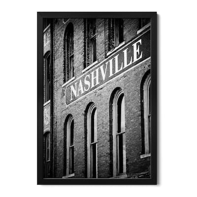 Nash Black And White Premium Framed Poster by Apryl Roland