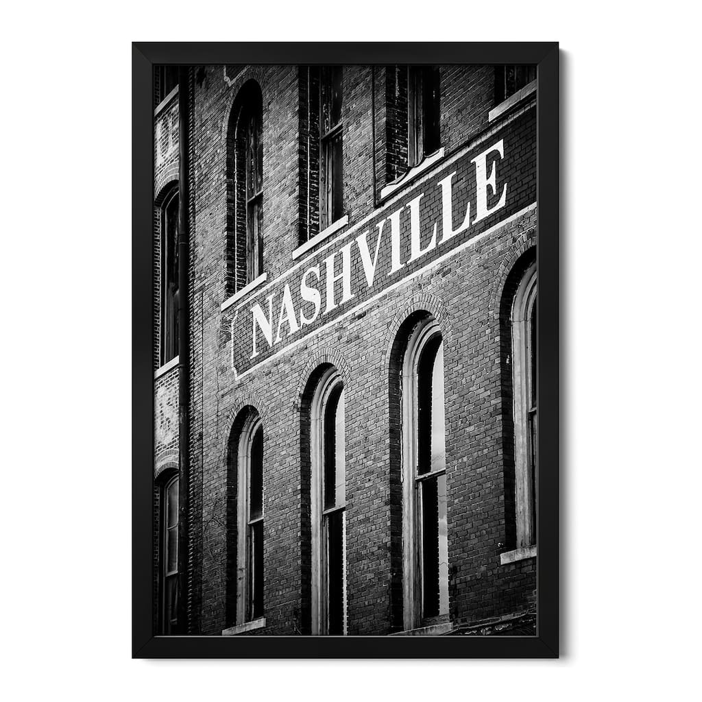 Nash Black And White Premium Framed Poster by Apryl Roland