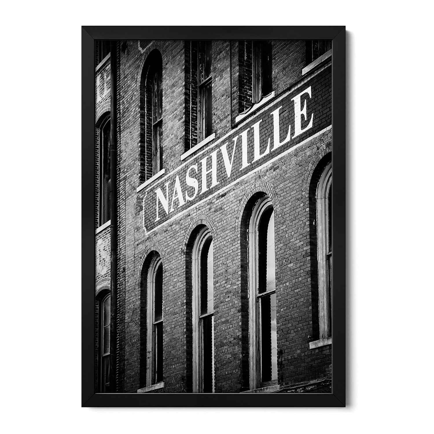 Nash Black And White Premium Framed Poster by Apryl Roland