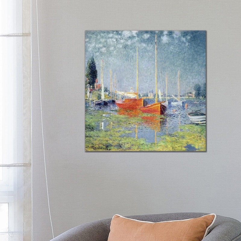 iCanvas "Argenteuil, 1875 " by Claude Monet Canvas Print - 26x26x1.5