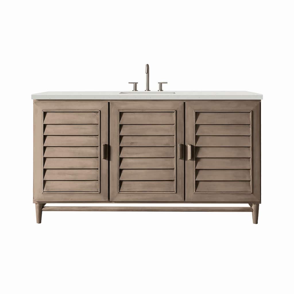 James Martin Vanities 620-V60S-3LDL Portland 60" Single Basin Wood