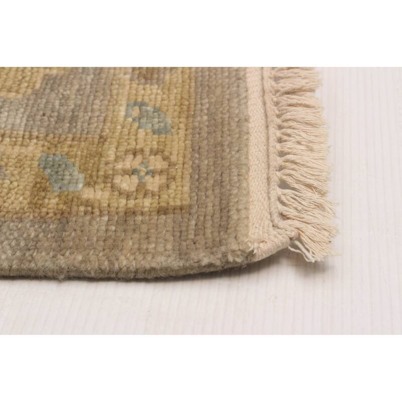 ECARPETGALLERY Hand-knotted Oushak Grey Wool Rug - 7'10 x 9'11