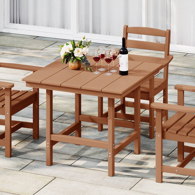 Polytrends Shoreside 36 Inch Square Patio Dining Table