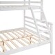 preview thumbnail 21 of 19, Twin over Full Bunk Bed with Ladder,Wooden Bunk Bed with High Guardrail and Ladder for Kids, Teens, Dorm Rooms, and Guest Rooms