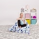 preview thumbnail 40 of 50, Stuffie Animal Storage Bean Bag Chair Cover, Room Organizer