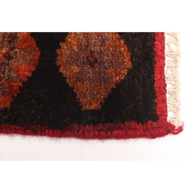 ECARPETGALLERY Hand-knotted Melis Vintage Red Wool Rug - 4'2 x 6'6