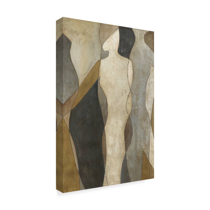 Megan Meagher 'Figure Overlay I' Canvas Art