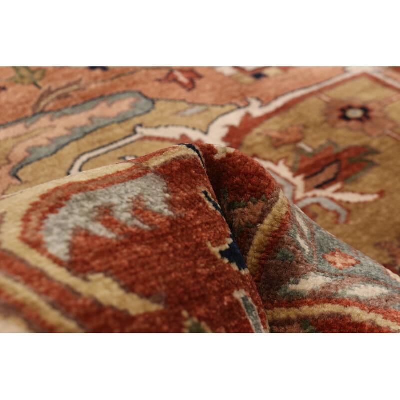 ECARPETGALLERY Hand-knotted Jules Sultane Ivory Wool Rug - 11'9 x 14'9