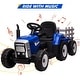 preview thumbnail 30 of 32, 12V Ride on Tractor with Trailer & Remote Control