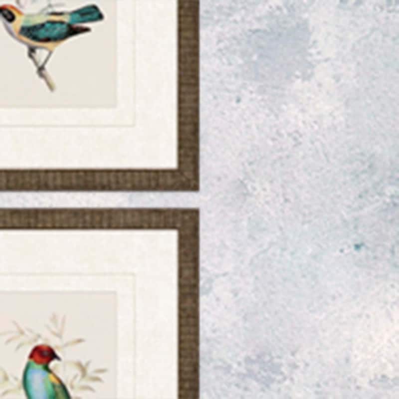 On Perch I S/4 Framed Art Under Glass - Multi-Color