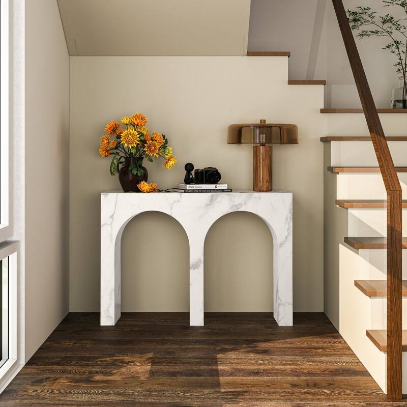 43" Marble Console Table