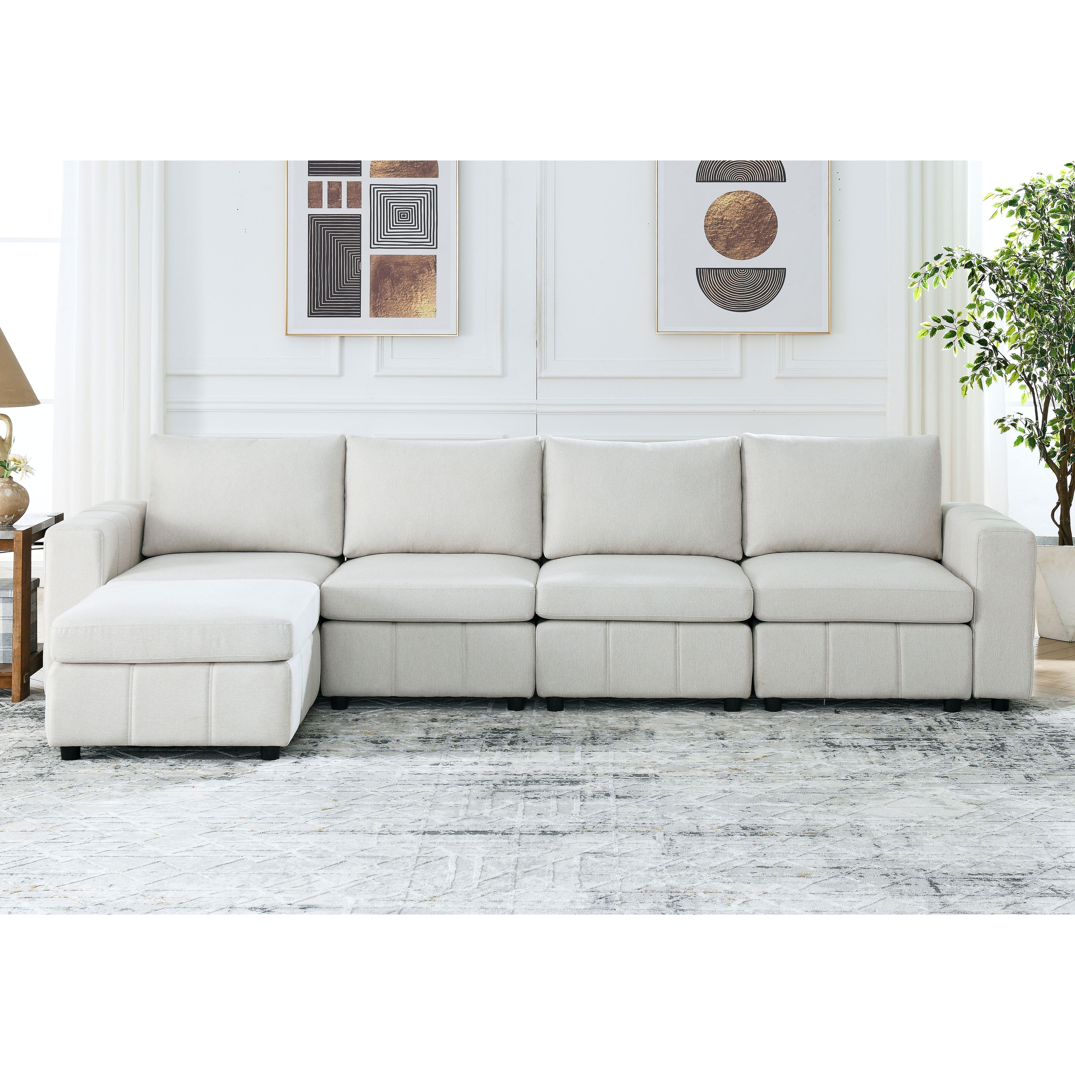 4 seater modular lounge sales