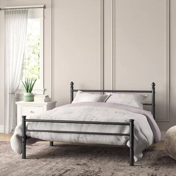 Shop Vecelo Reinforced Metal Bed Frame Platform With Headboard