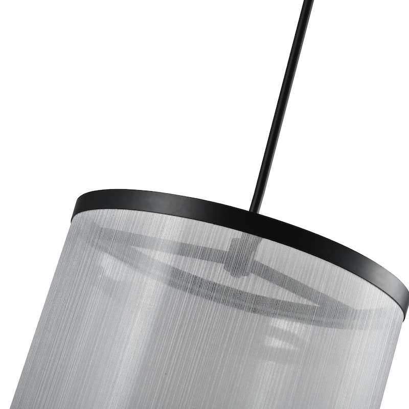 Artcraft Cora Integrated LED Pendant - Black Finish