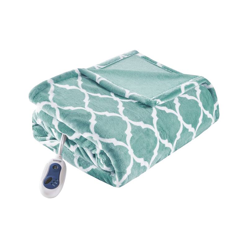 Beautyrest Oversized Heated Ogee Throw On Sale Bed Bath & Beyond 10575323