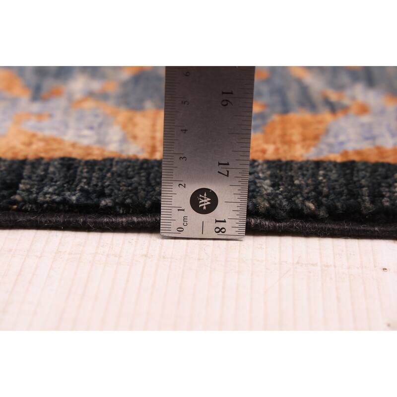 ECARPETGALLERY Hand-knotted Signature Collection Black Wool Rug - 10'1 x 11'0