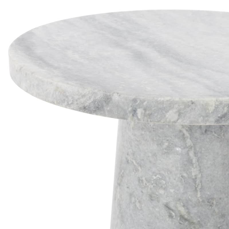 SAFAVIEH Couture Valentia Round Marble Accent Table - 10" W x 10" D x 18" H