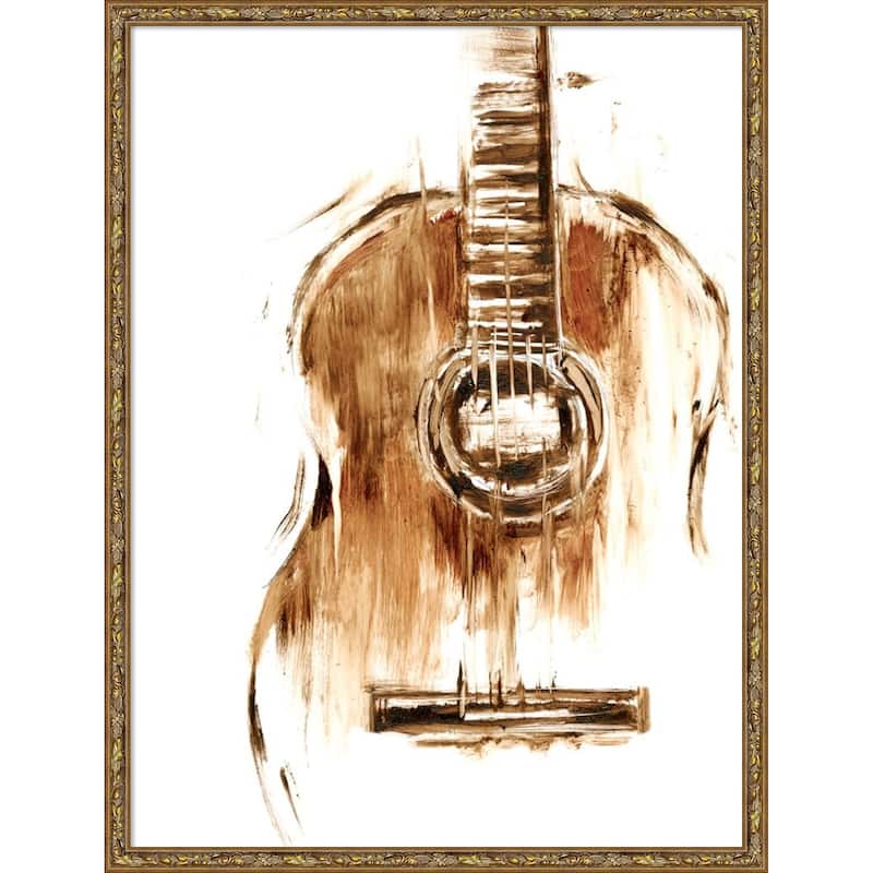 Instrumental No. 2 by Ethan Harper Wood Framed Wall Art Print - Belvedere Bronze