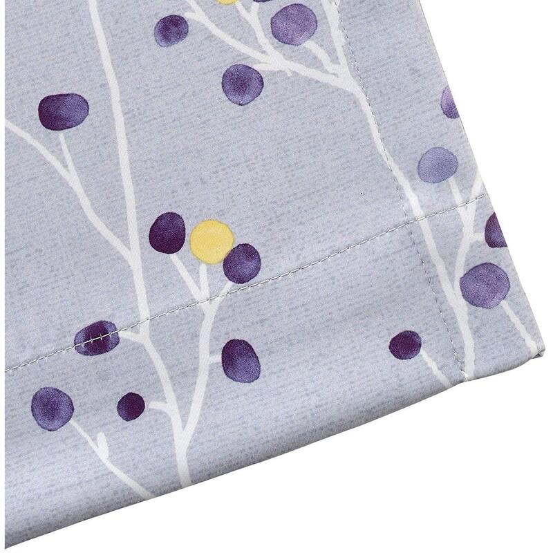 DriftAway Harper Ink Botanical Room-darkening Curtain Panel Pair