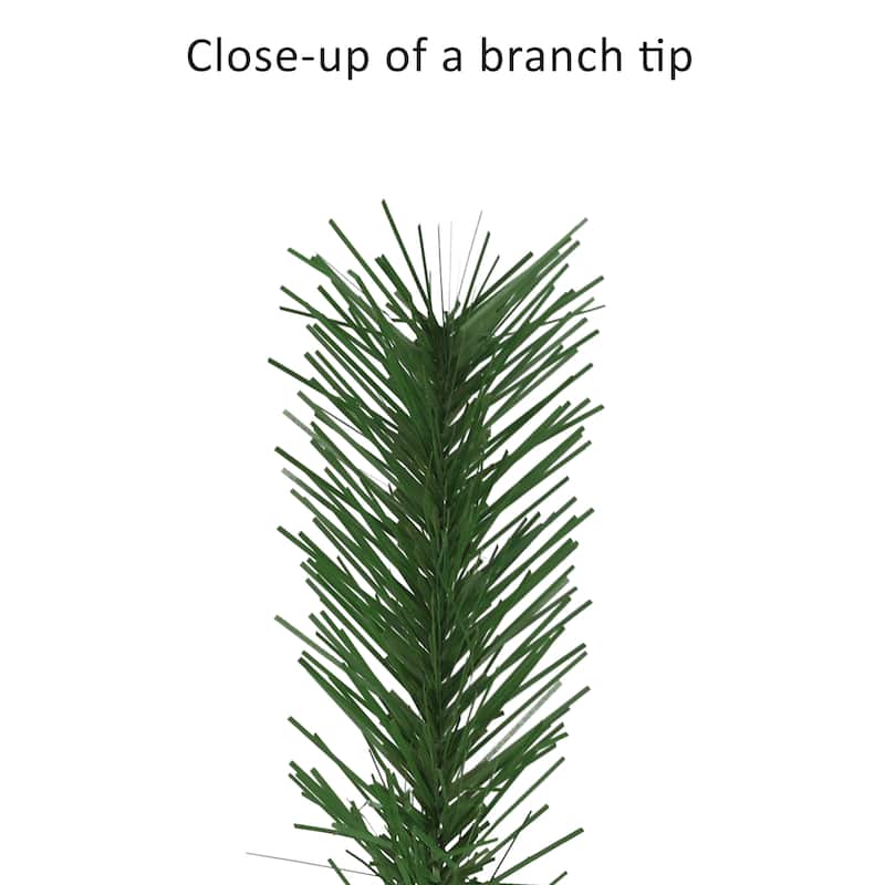 Puleo International 3 ft. Pre-Lit Snow Ridge Artificial Fir Tree