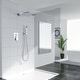 preview thumbnail 8 of 10, Lordear 12 Inches Shower System Wall Mounted Rainfall Shower Head System Rough-In Valve Body and Trim Included Chrome