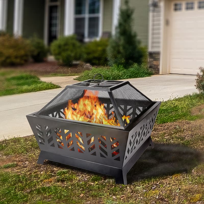 Iron Fire Pit Outdoor - Bed Bath & Beyond - 37684357