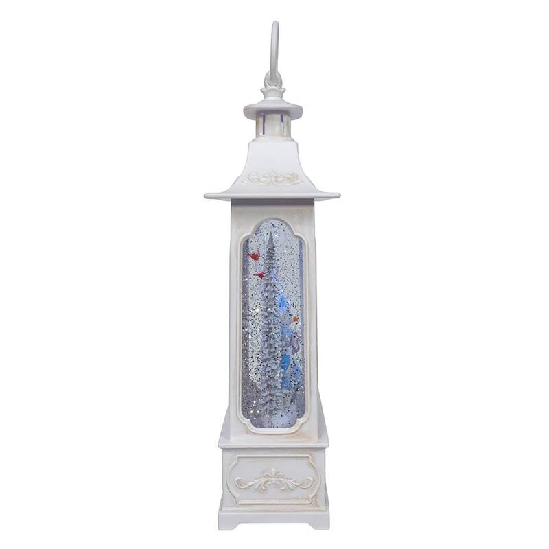 Kurt Adler 12.75-Inch Battery Operated USB LED Lighted Snowmen and Penguins Water Lantern